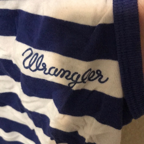 WRANGLER blue striped tank top - Picture 2 of 4